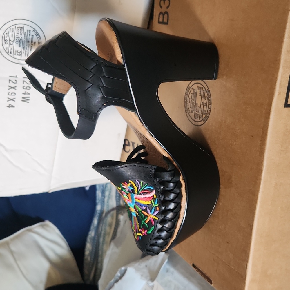 High heels never worn.
